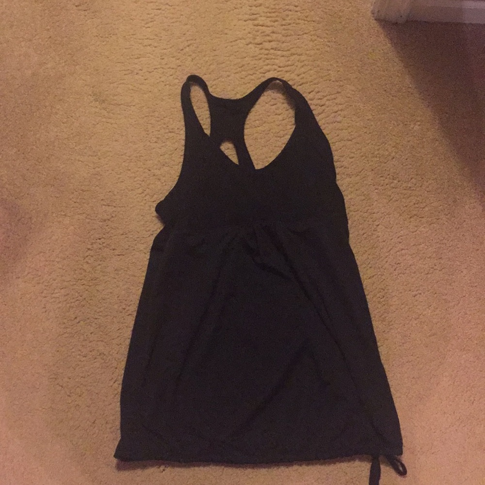 Black maternity workout tank